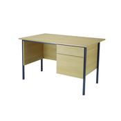 Serrion Ferrera Oak 1200mm Desk with Two Drawer Pedestal image