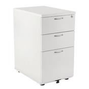 First Desk High Pedestal 3 Drawer 600mm Deep White image