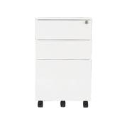 First Steel Under Desk Pedestal 3 Drawer White image