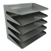 Avery 5 Tier Grey Steel Letter Rack 605 image