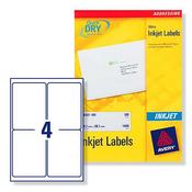 J8169 Avery Inkjet Labels 4 per Sheet image