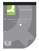 Q Connect Refill Pads A4 N/F Marg 80 Leaf Pack of 10 image