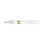 Q-Connect Paint Marker Pen Medium White (10 Pack) image