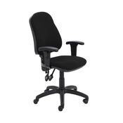 First Calypso Operator Chair Adjustable Arms Black image