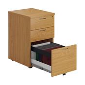 First Tall Under Desk Pedestal 3 Drawer Nova Oak image