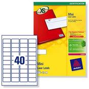 L7654 Avery Laser Labels 40 per Sheet - 25 Sheets image