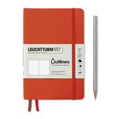 Leuchtturm1917 Signal Orange Weatherproof Notebook B6+ image
