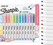 Sharpie S-Note Chisel 12 pk Assorted Highlighter image