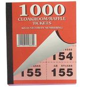 Cloakroom and Raffle 1-1000 Tickets Pk6 image