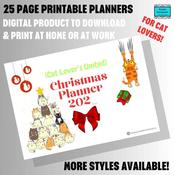 Printable Christmas Planner for Cat Lovers - 25 Page Digital Download