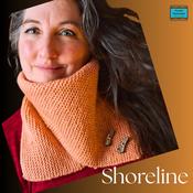Shoreline Wool Neck Scarf – Salmon Garter Stitch with Button Detail
