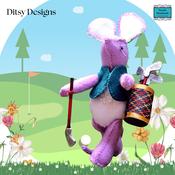 Morgan – The Golfer Mouse: A Miniature Mouse Keepsake