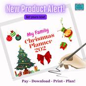 Traditional Family Christmas Printable Planner: Digital Download