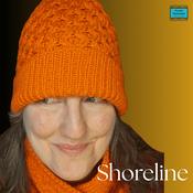 Orange Honeycomb aran beanie hat with turn-up