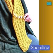 Crossover Cable Aran Scarf in Deep Mustard