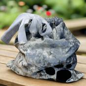 Crushed Velvet Paw Print Bag