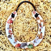 Autumn Woodland Lucky Horseshoe Keyrack - Flora and Creatures by Liffey Forge