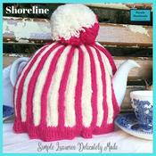 Super cute, striped Tea Cosy with bobble by Shoreline