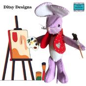 Luna the Daydreaming Painter – Miniature Mouse Keepsake