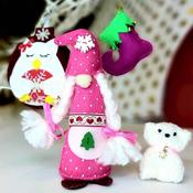 Christmas Gnome Decoration 4 Pce Gift Set