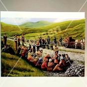 Art Card, 'Jobs for the Girls', Grading Stones Achill Island 1890, by Noreen Sadler