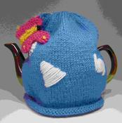 Butterfly and clouds in a blue sky, Tea Cosy, by Shoreline. image