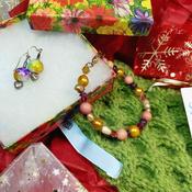 Gift Set - Headband/Neck Warmer - Bracelet - Earrings
