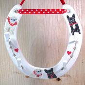 Lucky Horseshoe Key Holder with cool dogs, By Liffey Forge