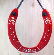 Lucky Red Horseshoe Key Holder, By Liffey Forge