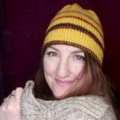 Mustard Reversable Hand Knitted Beanie by Shoreline image