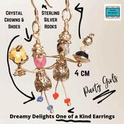 'Party Girl' One of a Kind Earrings, by Lapanda Designs