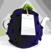 Purple Tea Cosy With Blackberry Aran Stitch, by Shoreline