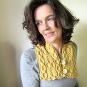 Sophisticated Mustard Aran Neckwarmer, By Shoreline image