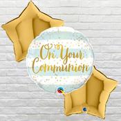 On your Communion Blue Bouquet