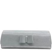 Emis Womens Clutch Handbag - White Silver image
