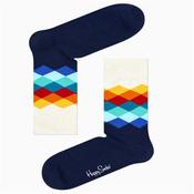 Happy Socks Faded Diamond Socks - Navy Multi