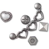 Crocs Jibbitz Silver Romantic Charms - None