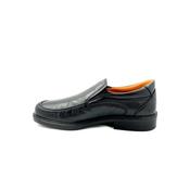 Luisetti Mens Leather Mocc Slip On Shoe - Black - 41 image
