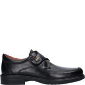 Luisetti Mens Velcro Moccassin Shoe - Black - 44 image