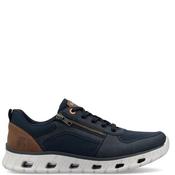 Rieker Mens Evolution Zip Lace Trainer - Blue - 43 image
