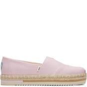 Toms Womens Alpargata Platform Slip On - Pink Canvas - 5 image
