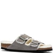 Birkenstock Womens Arizona Shearling - Stone - 37