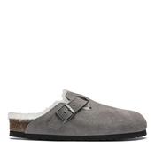 Birkenstock Womens Boston Vl Shearling - Stone - 37