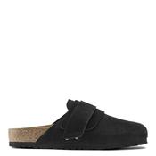 Birkenstock Mens Nagoya Strap Clog - Black Leather - 42