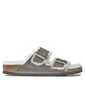 Birkenstock Womens Arizona Shearling - Iron - 37