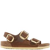 Birkenstock Womens Milano Buckle Sandal - Cognac - 37
