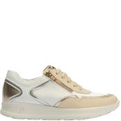 Pitillos Womens Zip Lace Trainer - Cream White - 39 image