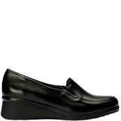 Pitillos Womens Wedge Slip On Shoe - Black Leather - 37 image