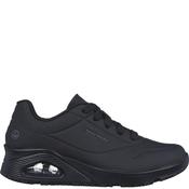 Skechers Womens Slip Resistant Trainer - Black - 4