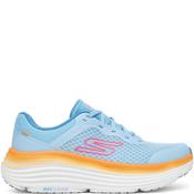 Skechers Womens Max Cushion Lace Trainer - Blue Orange - Uk 6